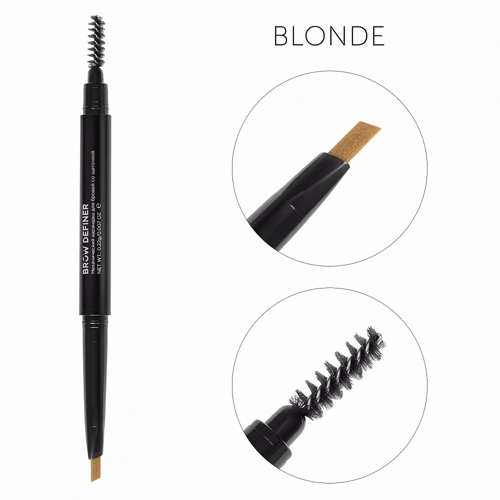 Карандаш механический со щеточкой для бровей, русый / Brow Definer blonde