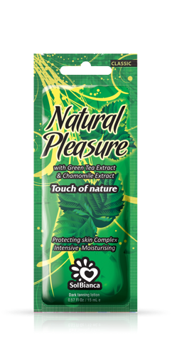 Крем с экстрактом зеленого чая для загара в солярии / Natural Pleasure 15 мл