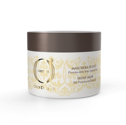 Маска-блеск с протеинами шелка и семенем льна / OLIOSETA ORO DI LUCE Shine mask 200 мл